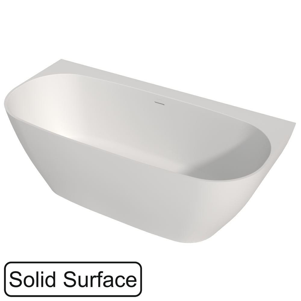 Ванна из искусственного камня 170х80 см Whitecross Make 0219.170080.200 матовая белая