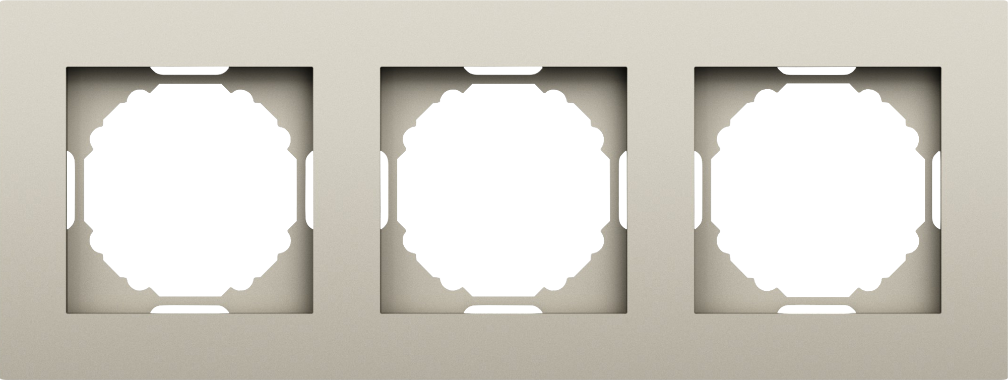 Рамка 3-я,  цвет матовый кашемир,  серия A07 Donel