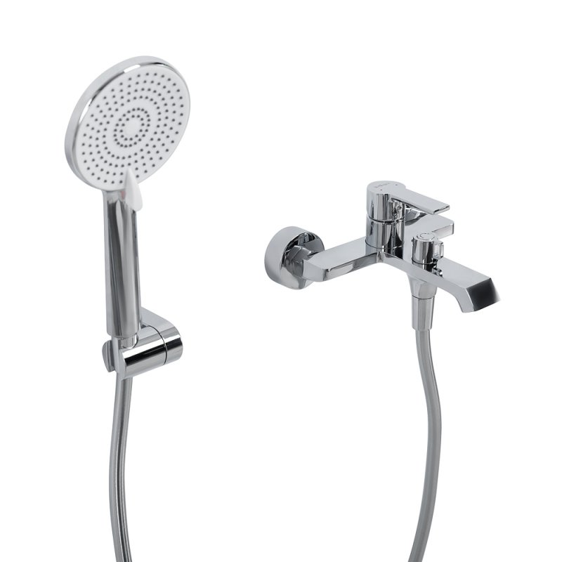 Смеситель для ванны с душем BelBagno Aurora AURORA-VASM-CRM хром глянцевый