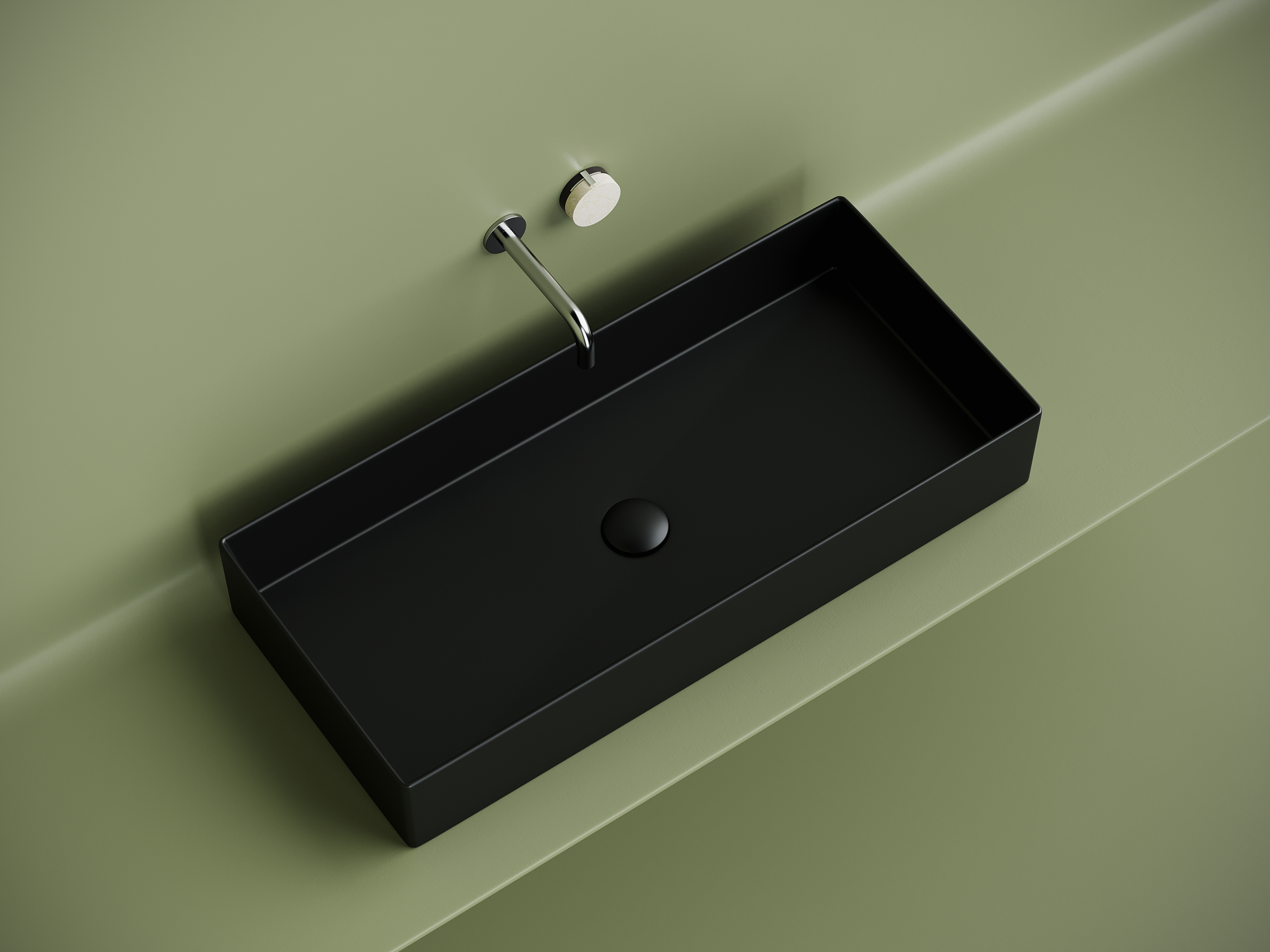 Раковина Ceramica Nova Element 80 см CN6072MB матовая черная
