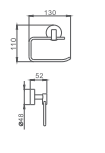 Бумагодержатель HAIBA HB1703-3