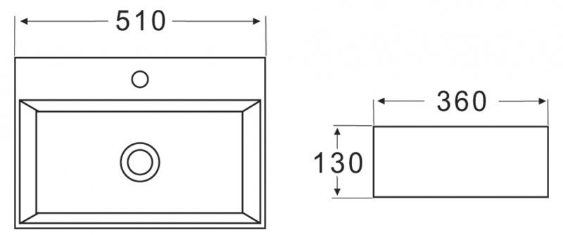 Раковина BelBagno 51, BB1340