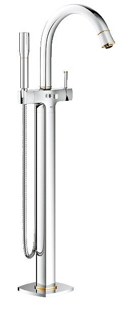 Смеситель Grohe Grandera 23318IG0 для ванны, напольный, хром/золото