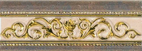 Керамическая плитка Ape Ceramica Бордюр Astro Gold Marron 7,5х20