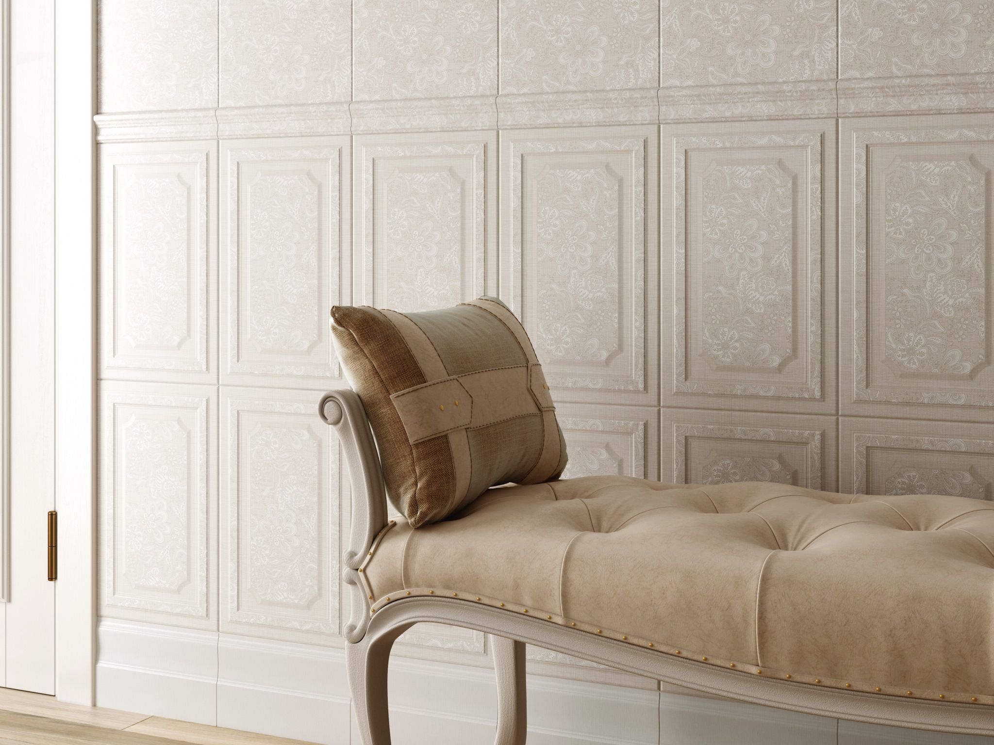Керамическая плитка Kerama Marazzi Плитка Ауленсия серый панель 25х40