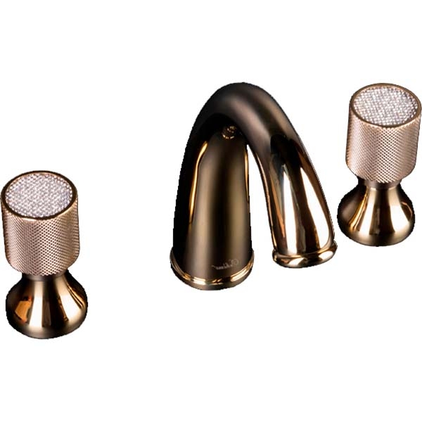 Смеситель Boheme Royal Cristal 297-Royal/CRST для раковины, золото