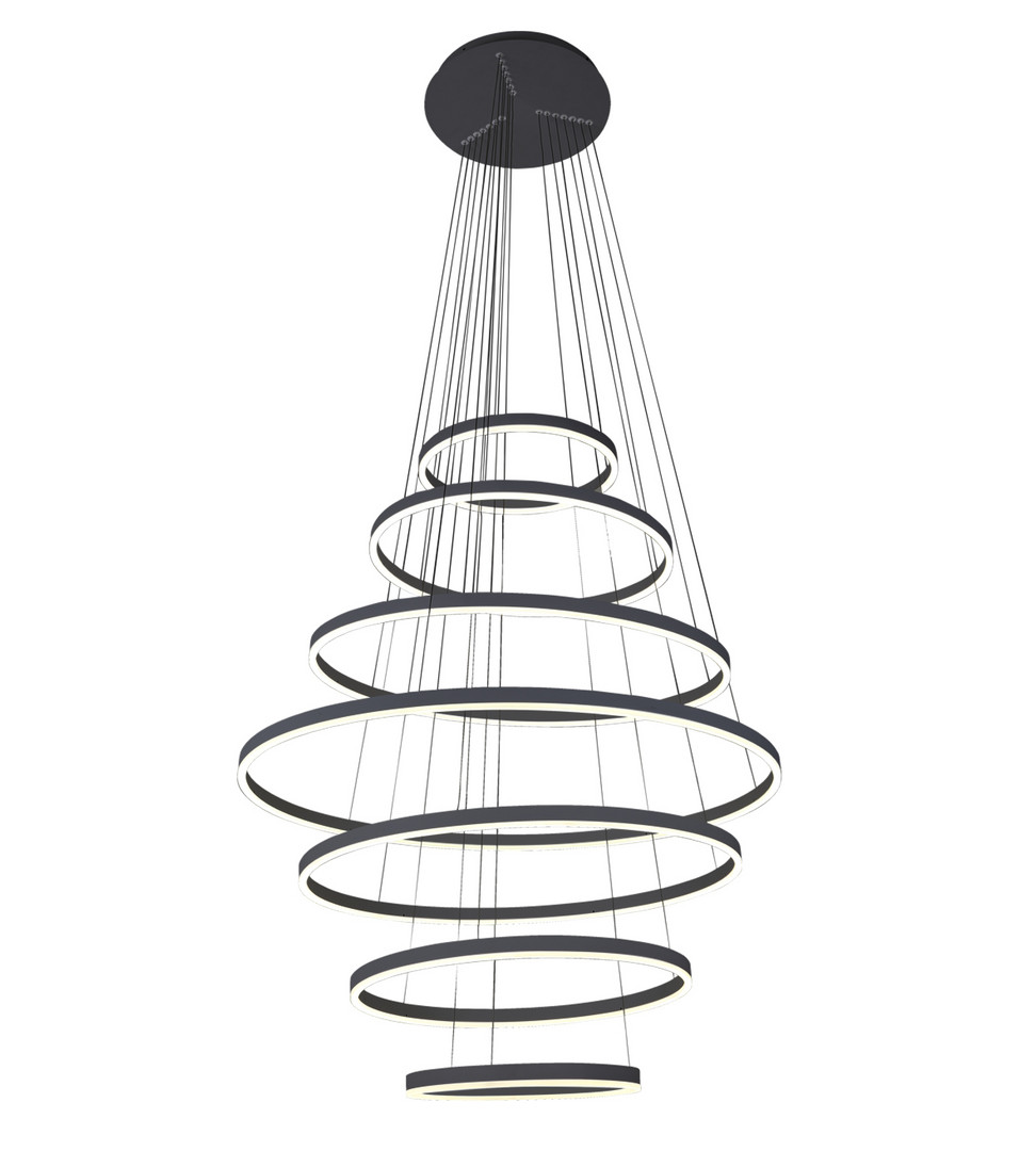 08537,19(4000K) Люстра димм. Тор черный Led 284W