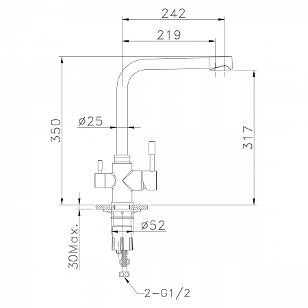 Смеситель Lemark Expert LM5060S для кухни