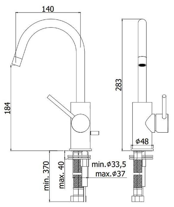 Смеситель для раковины Paffoni Light LIG078NO