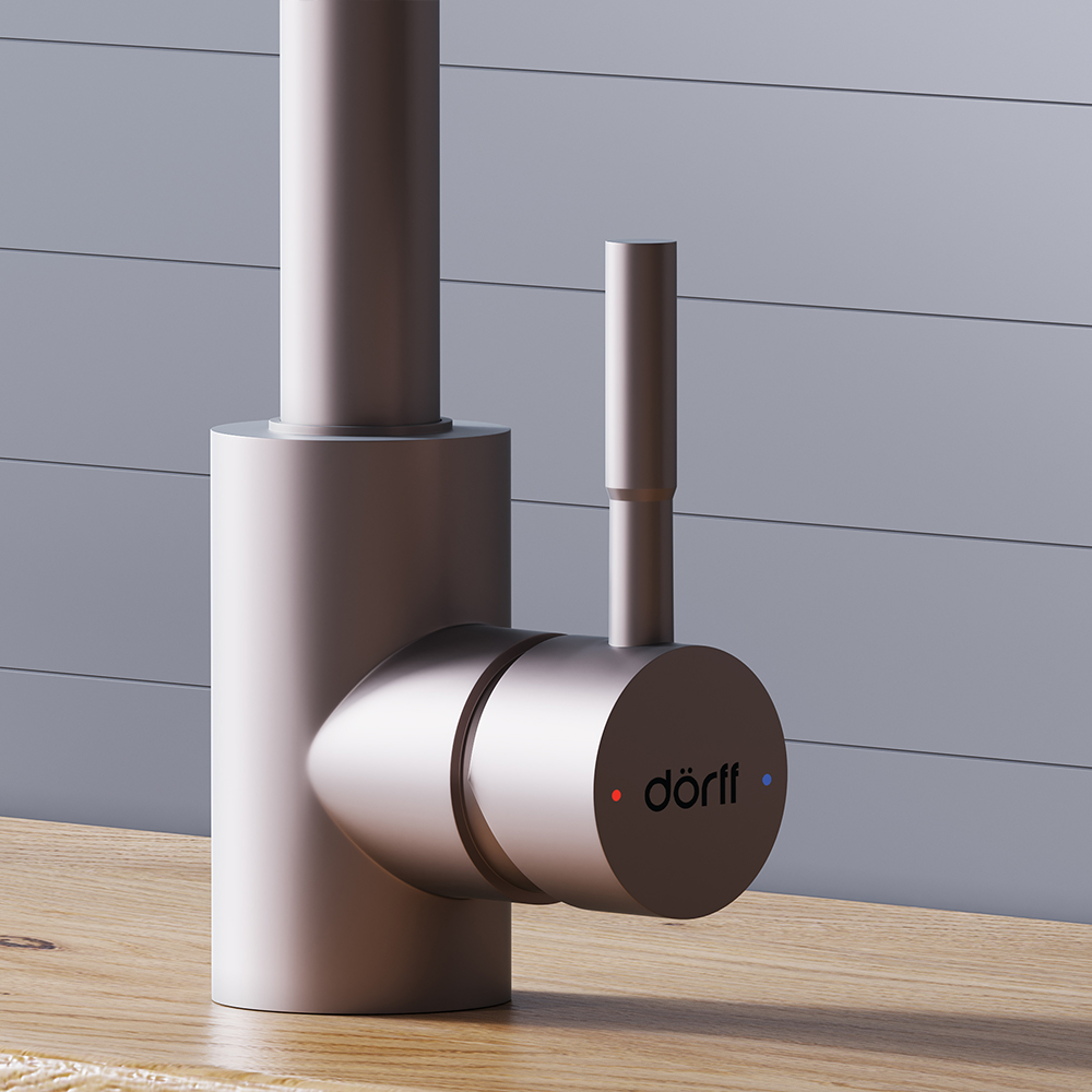 Смеситель для кухонной мойки Dorff Logic D3007511 сатин матовый