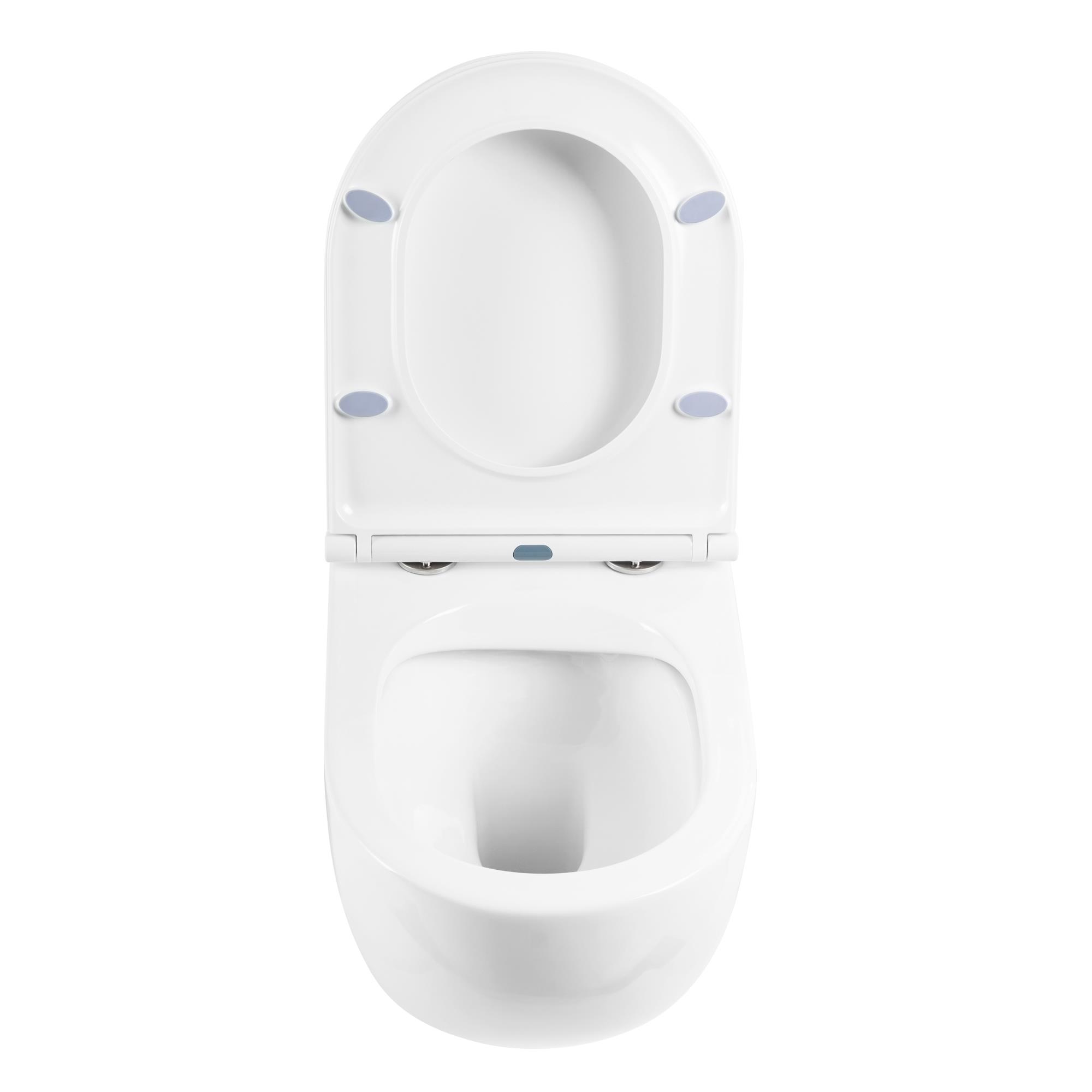 Комплект подвесной безободковый унитаз BelBagno Onda BB066CHR с сиденьем микролифт BB870SC + система инсталляции BelBagno BB002-80 с кнопкой смыва BB014-SR-BIANCO