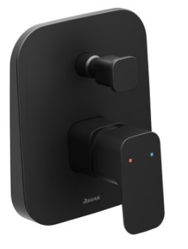 Смеситель Ravak 10° TD F 061.20 встроенный с переключателем, X070156, черный
