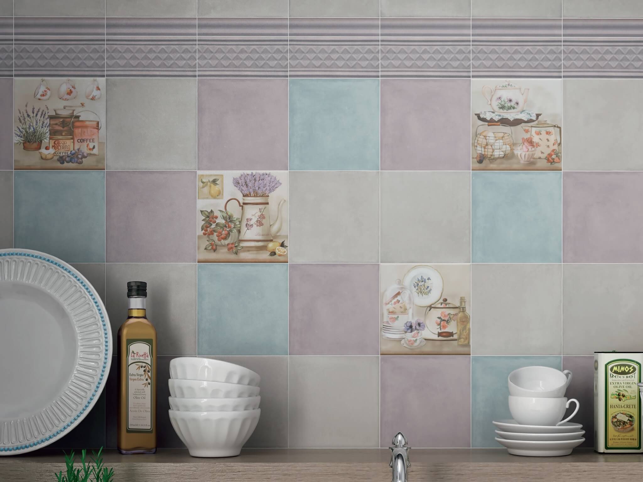 Керамическая плитка Kerama Marazzi Бордюр Пикарди структура беж 6,7х15