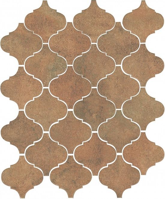 Керамическая плитка Kerama Marazzi Плитка Арабески котто рыжий 26х30