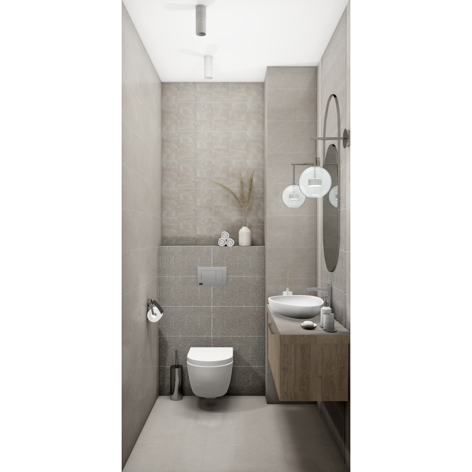 Керамическая плитка Kerama Marazzi Бордюр Безана серый обрезной 5,5х25