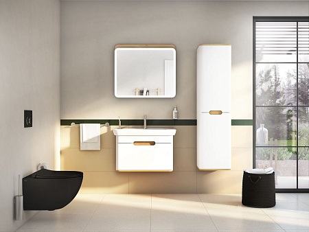 Унитаз Vitra Sento 7748B083-0101, подвесной, безободковый, матовый черный