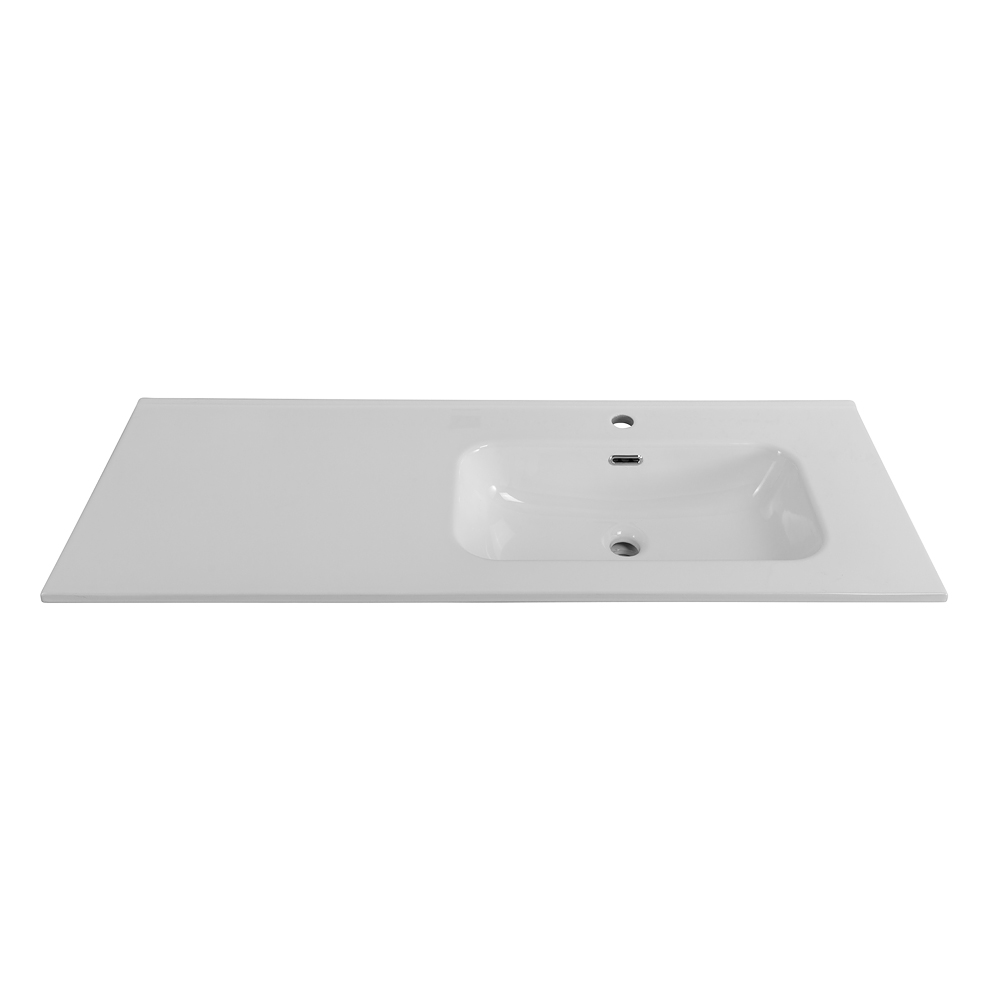 Раковина BelBagno 120 см BB1200ETL-R глянцевая белая