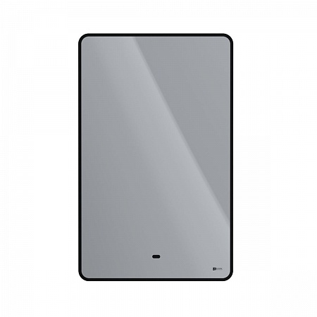 Зеркало Lemark MIOBLACK 50х80см с интерьерной подсветкой, с подогревом