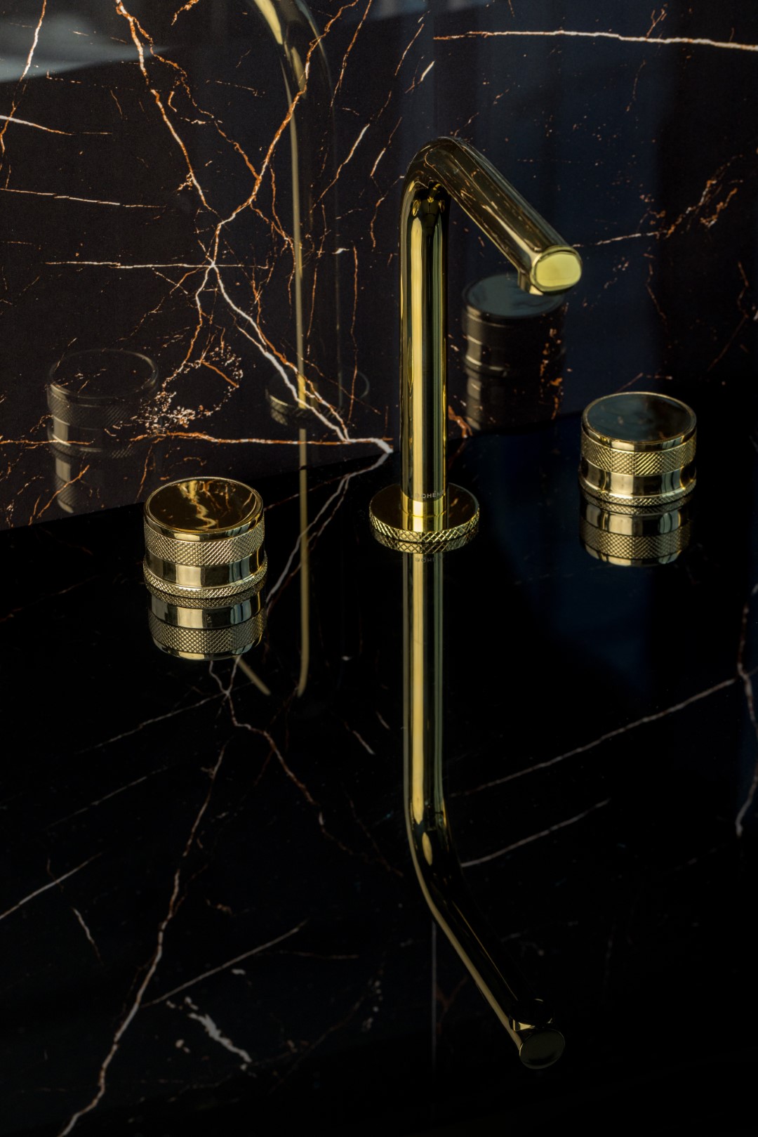 Смеситель для раковины Boheme Prestige 152-G-PR золото глянцевое