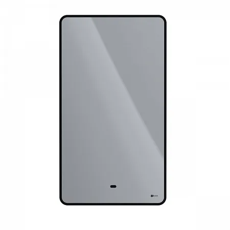 Зеркало Lemark MIOBLACK 45х80см с интерьерной подсветкой, с подогревом