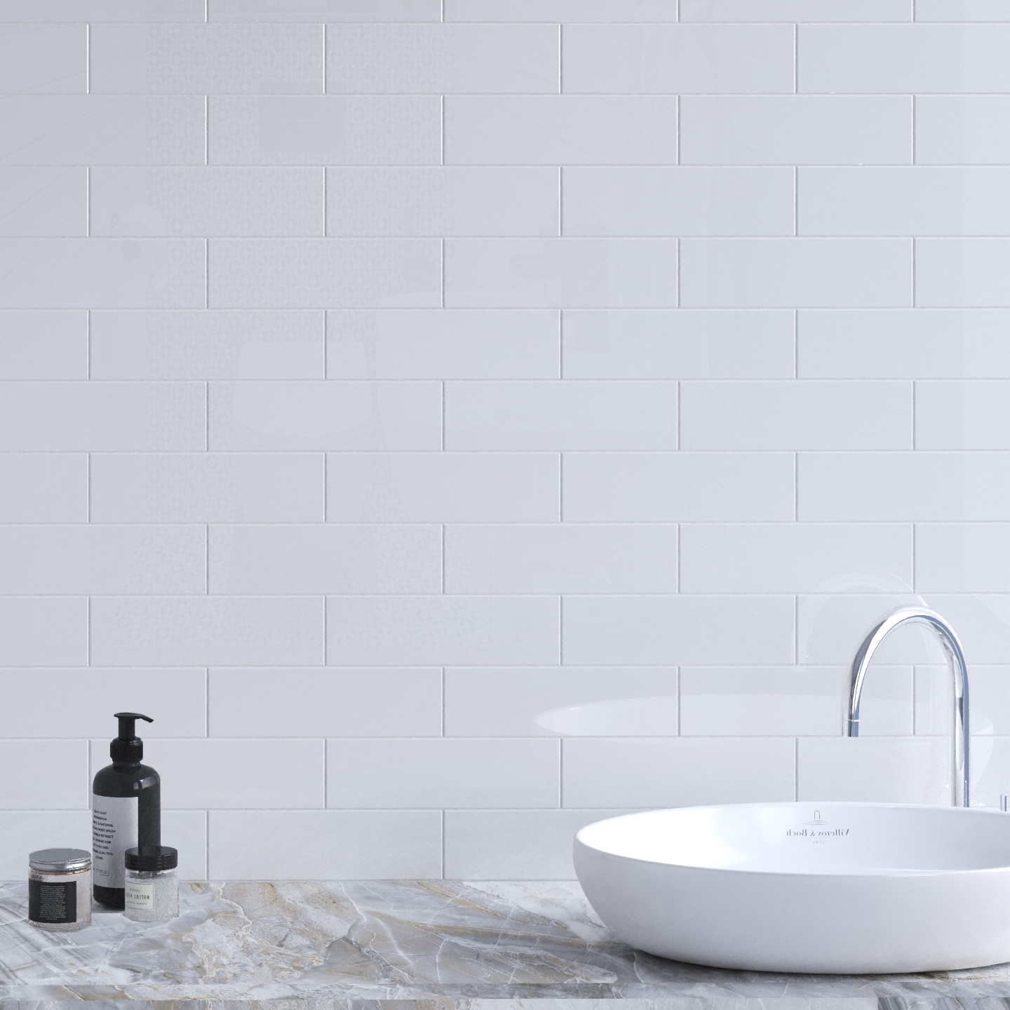 Керамическая плитка Kerama Marazzi Плитка Баттерфляй белый 8,5х28,5