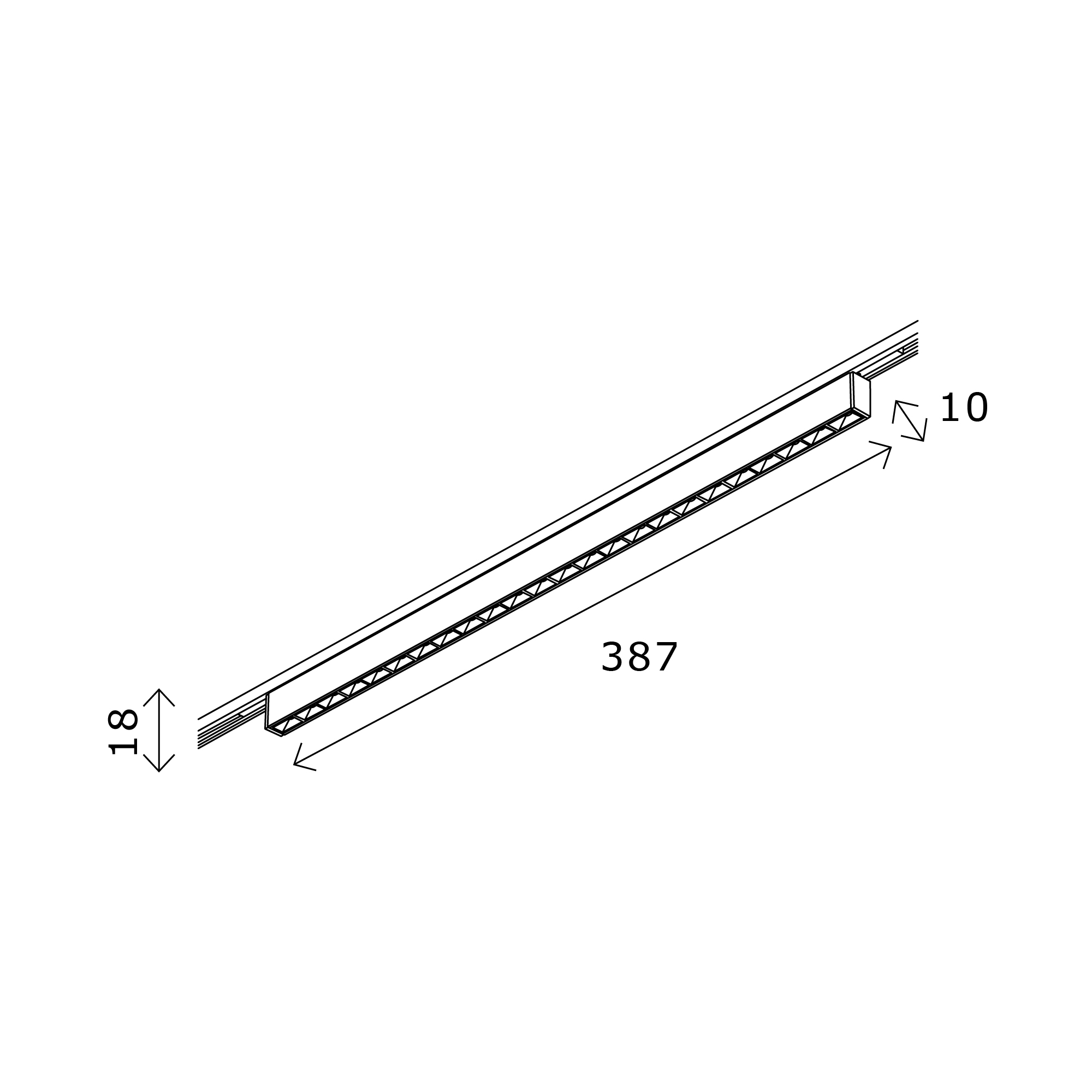 Светильник трековый SUPER5 LED 1х20W