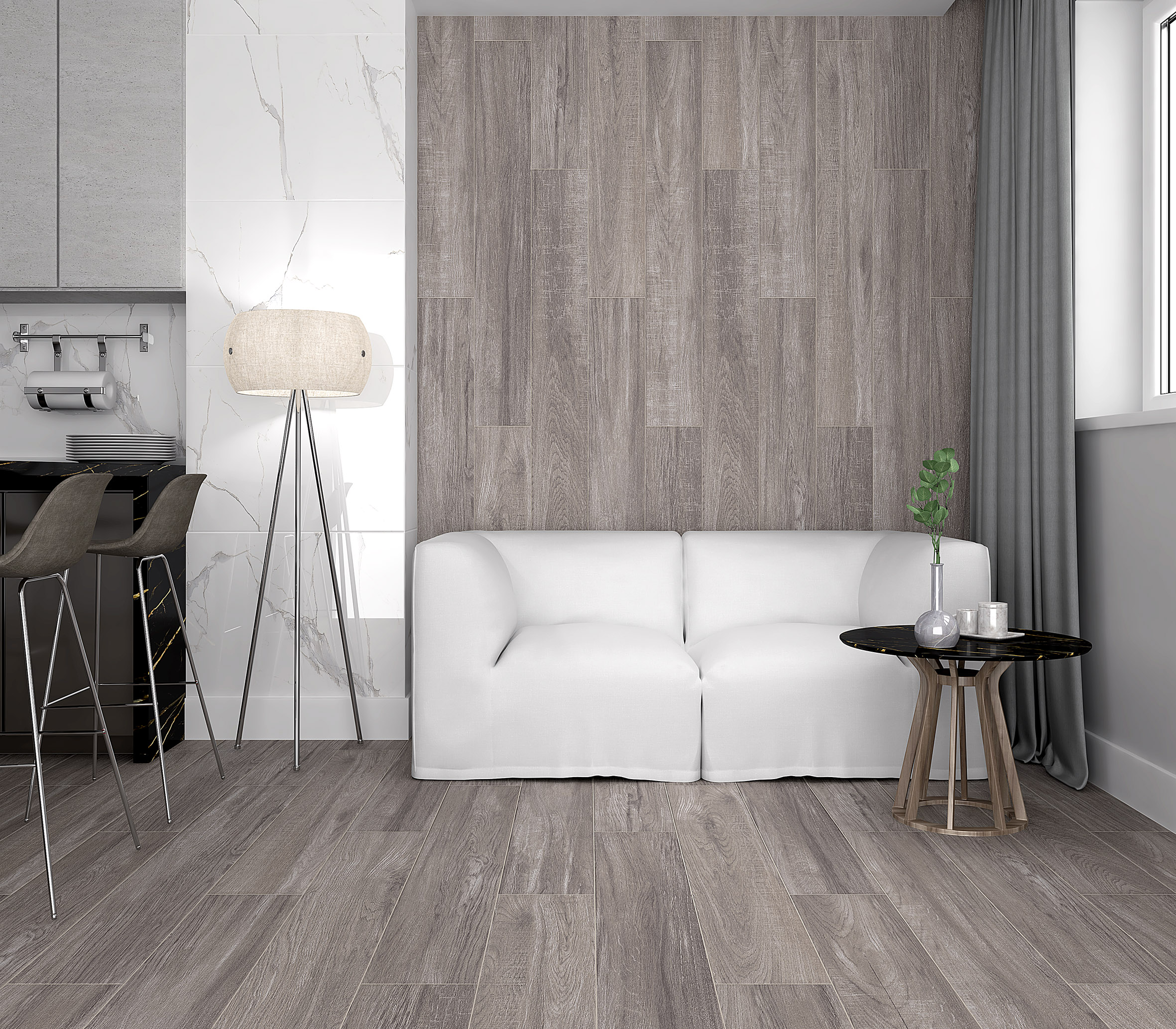Rainwood керамогранит графитовый 19,60x119,10
