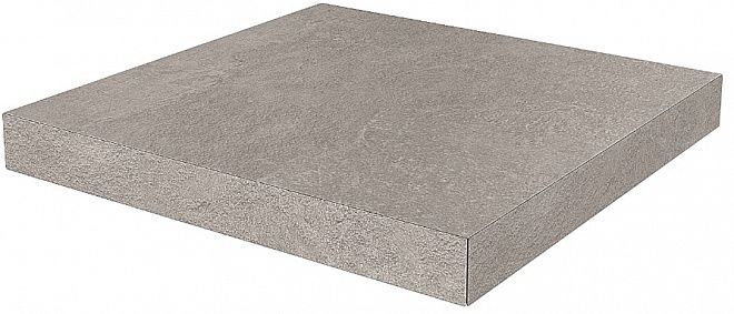 Керамогранит Kerama Marazzi Ступень угловая клееная Про Стоун серый 33х33