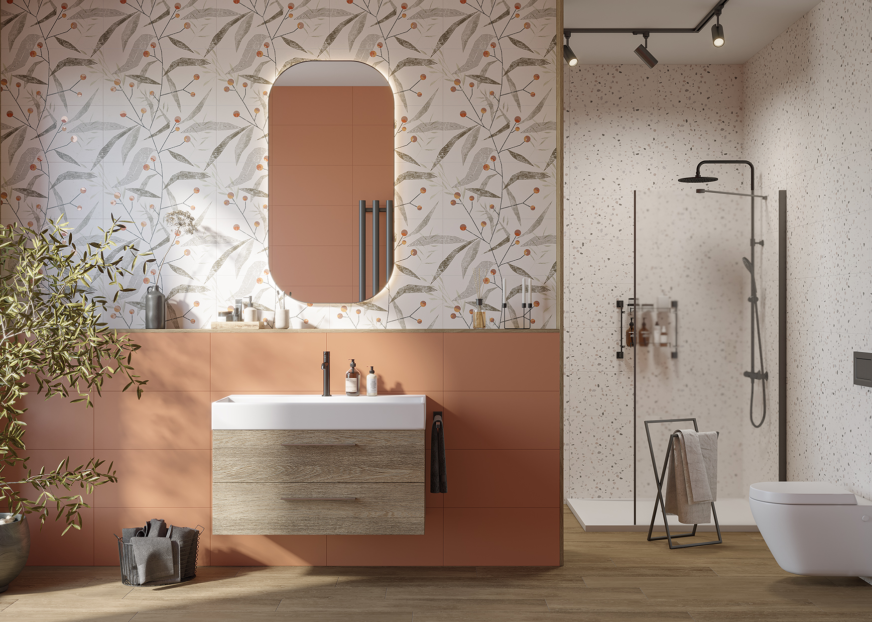 Керамическая плитка Creto Плитка Seventies Skin 30х60