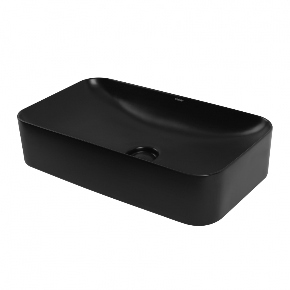 Раковина Abber Rechteck 60 см AC2204MB черная матовая