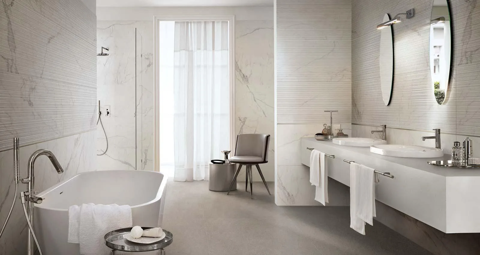 Керамогранит Marazzi Italy Плитка Magnifica Calacatta Gold Rett. 60х180