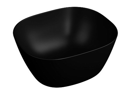 Раковина-чаша Vitra Plural 7811B483-0016, высокая, квадратная 45 cм, цвет Матовый Черный