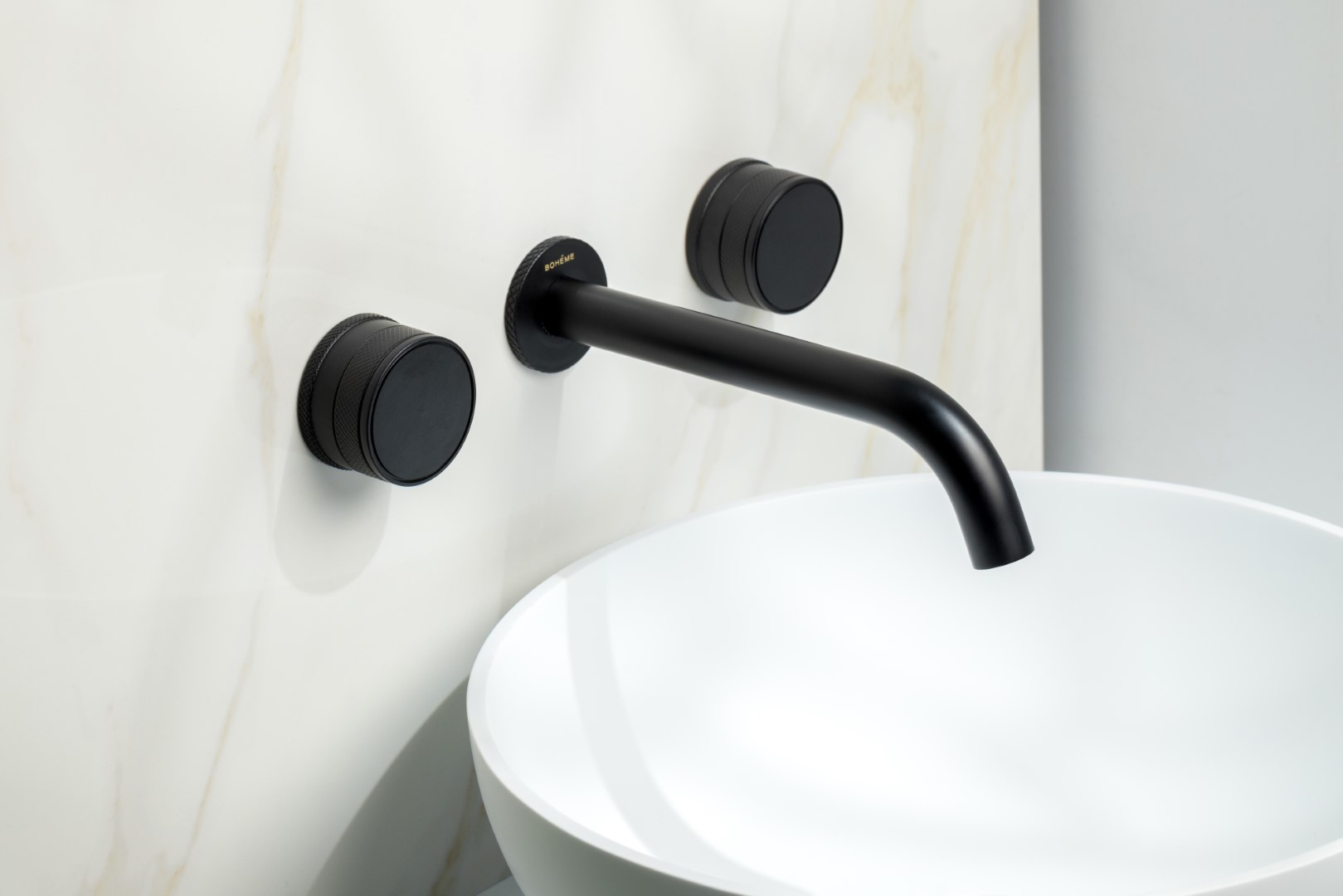 Смеситель для раковины Boheme Prestige 152-2-B-PR черный матовый