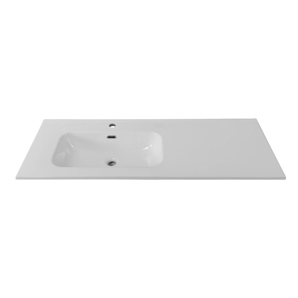 Раковина BelBagno 120 см BB1200ETL-L глянцевая белая