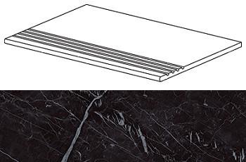 Ступень Marvel Nero Marquina Gradino30x60 (ATD2)