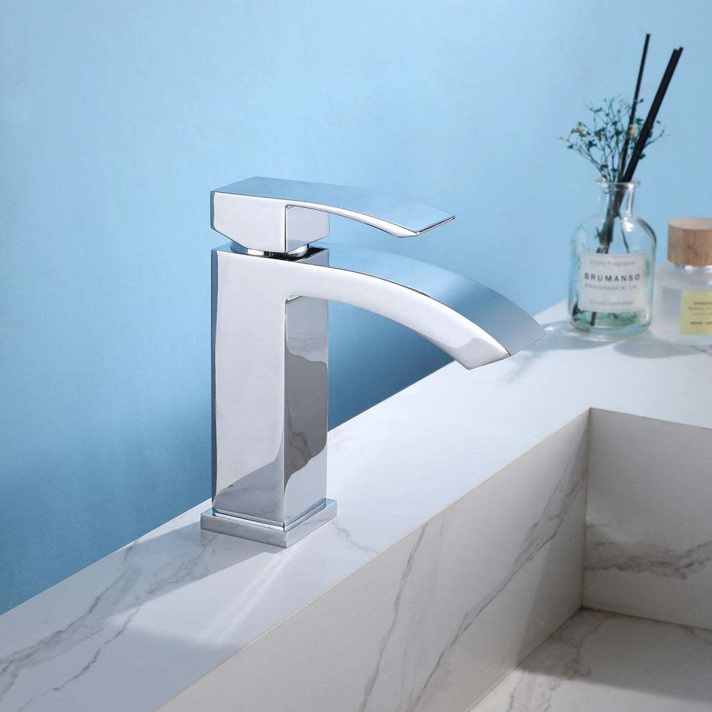 Смеситель для раковины Abber Wasserfall AF8610 хром глянец