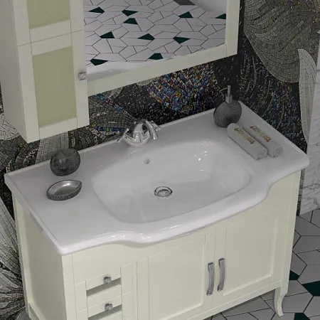 Тумба OPADIRIS Мираж 100, слоновая кость (Р)