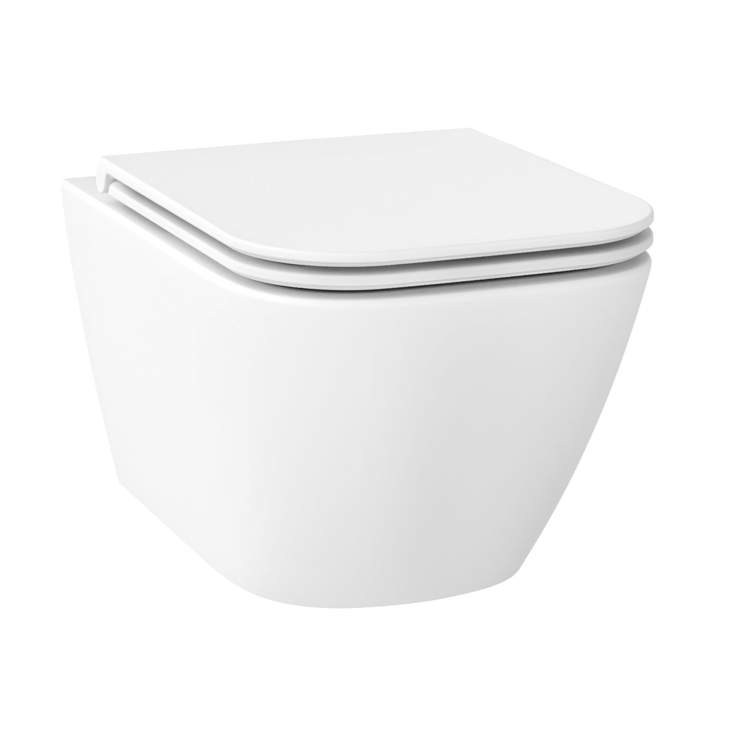 Унитаз подвесной безободковый Wellsee Pure BY Wellsee 182603001, сиденье микролифт, белый