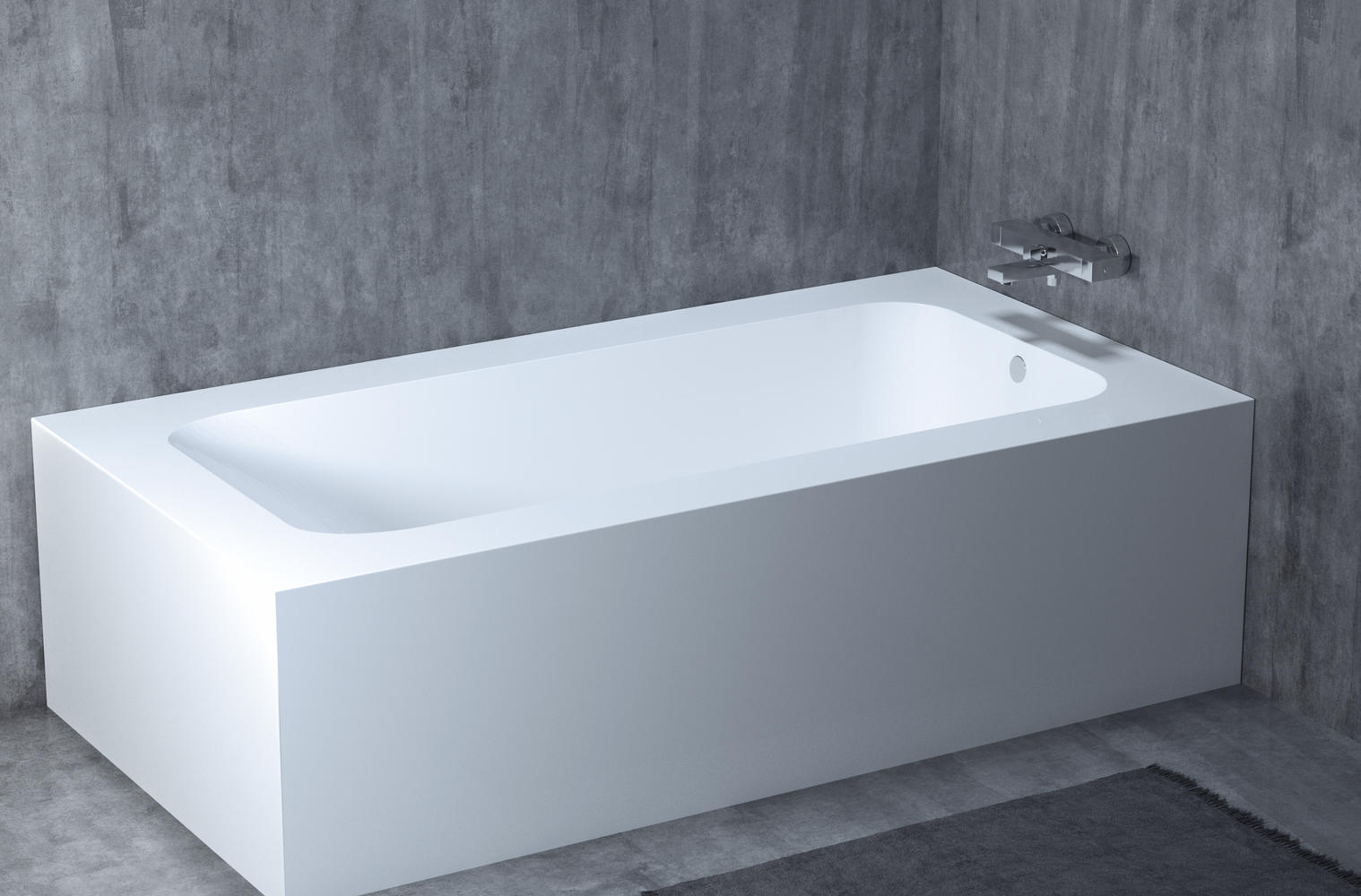 Ванна из искусственного камня S-Sense Salini Orlando 190x100 см матовая 102014M