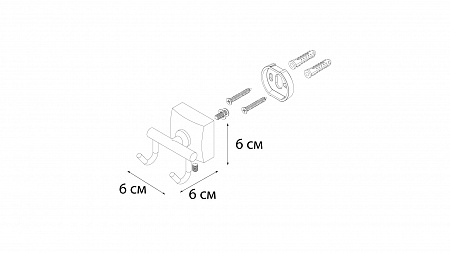 Fixsen KVADRO FX-61305B Крючок двойной