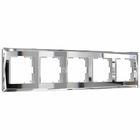 Рамка на 5 постов Diamant (зеркальный) W0051220