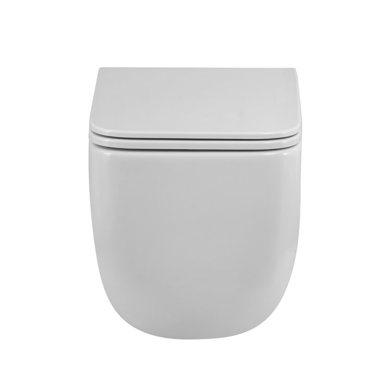 Унитаз подвесной безободковый BelBagno Luce BB076CH-TOR/SC с крышкой-сиденьем микролифт, белый