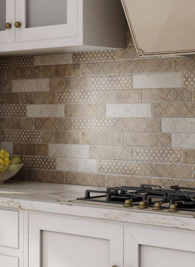 Керамическая плитка Kerama Marazzi Декор Брюссель 1 матовый 6х28,5