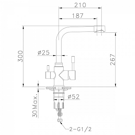 Смеситель Lemark Expert LM5061S для кухни