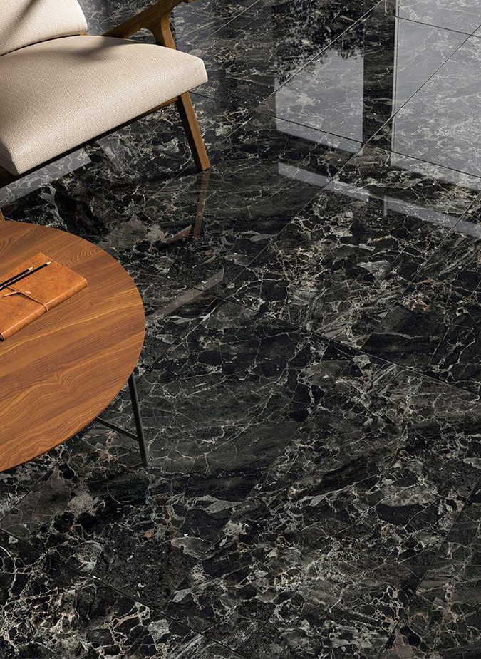 Керамогранит Kerama Marazzi Парнас антрацит лаппатированный 40х80