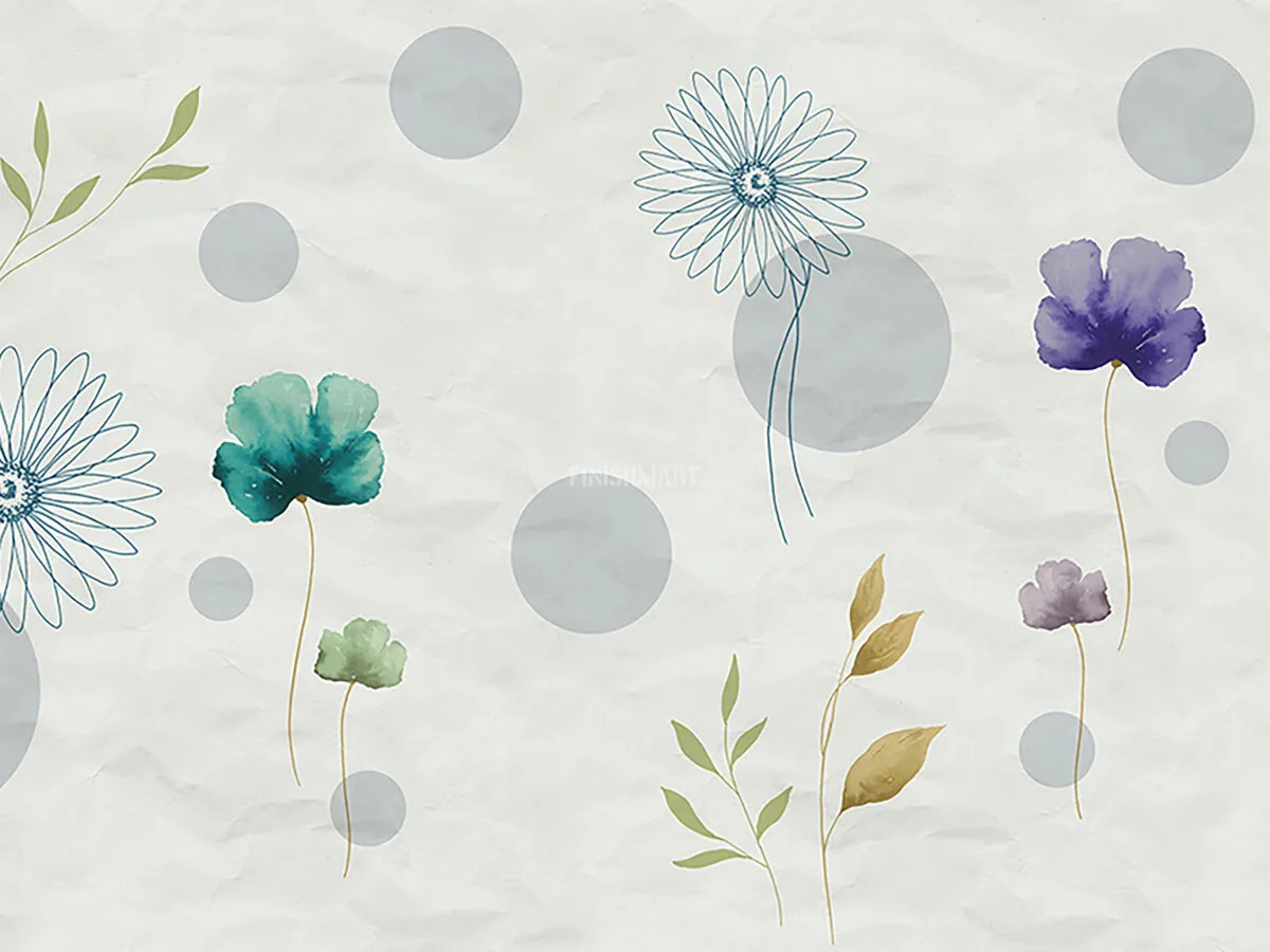 Z66885 Панно Zambaiti (Satin Flowers IV) (1*1) 5,10х3 винил на флизелине