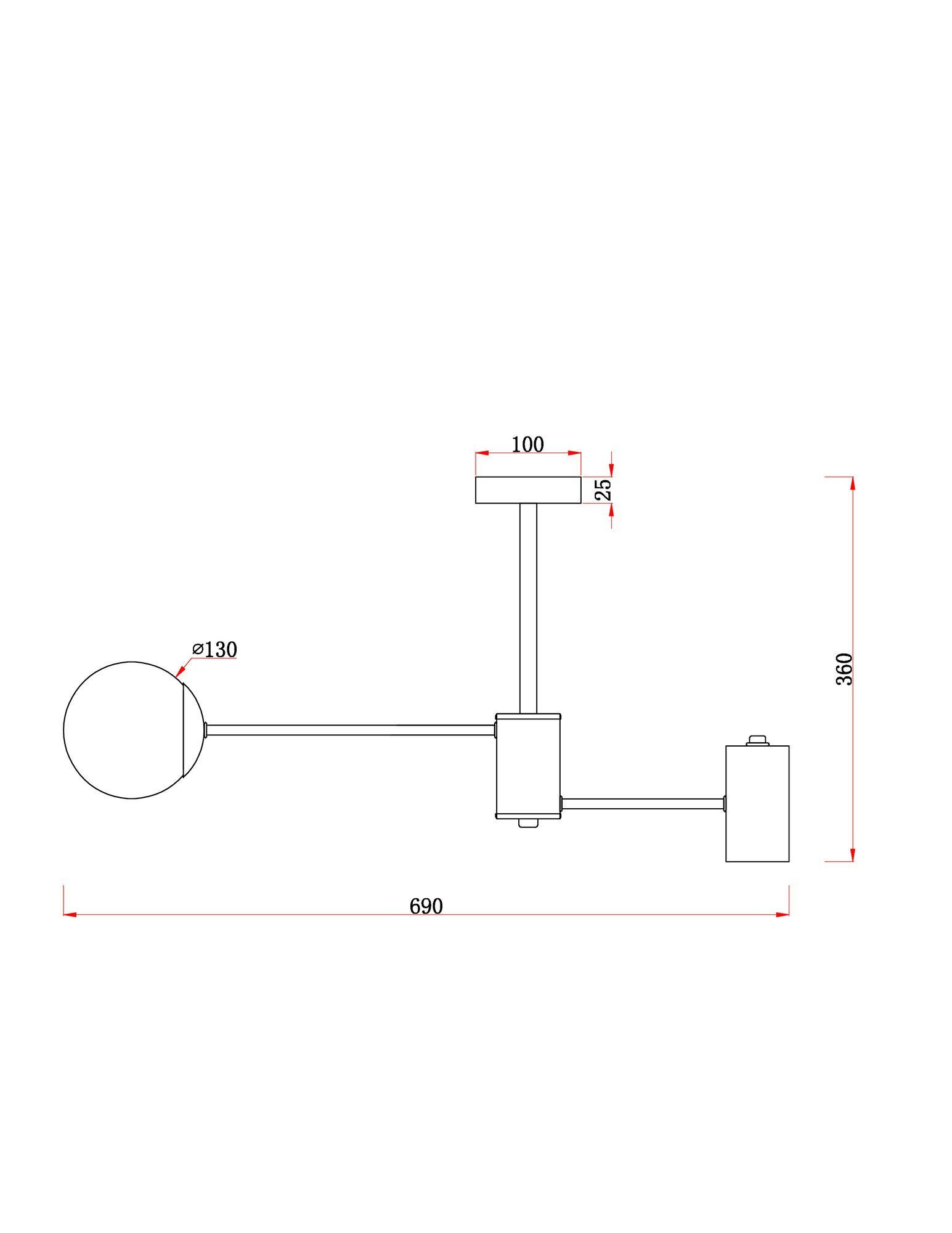 Потолочный светильник Freya FR5325CL-03BS
