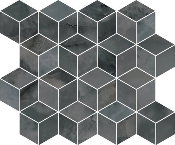Керамическая плитка Kerama Marazzi Декор Джардини серый темный мозаичный 37,5х45