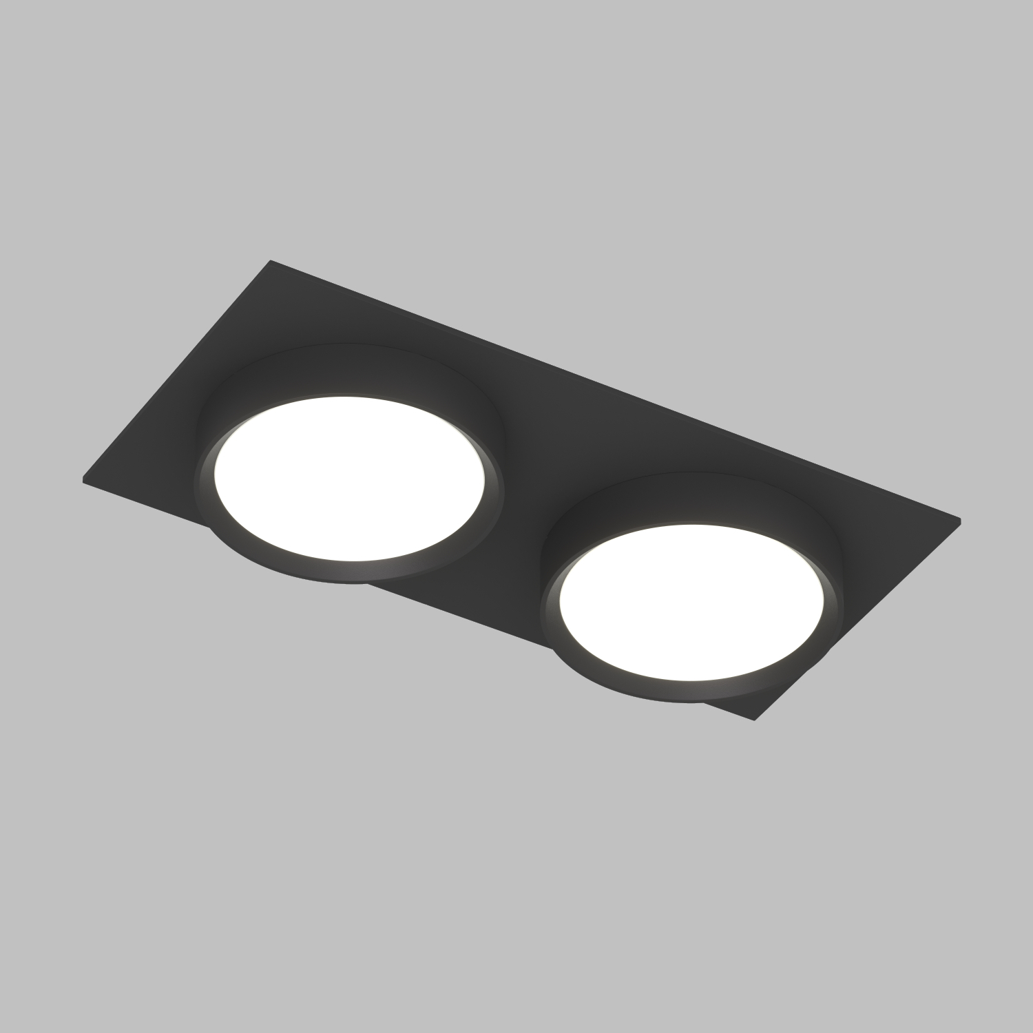 Точечный встраиваемый светильник FLAT DK2092-BK
