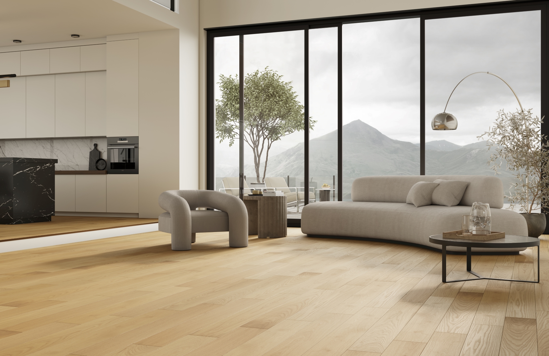 Кварцевый паркет Quartz Parquet Классик 5 мм Дуб Медовый Раф 463